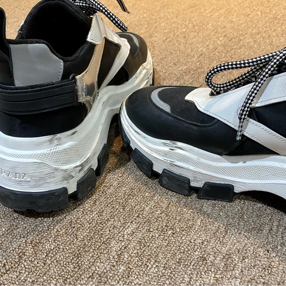LIMITED EDITION PRADA BLOCK platform chunky sneakers size 41 - Picture 5 of 8